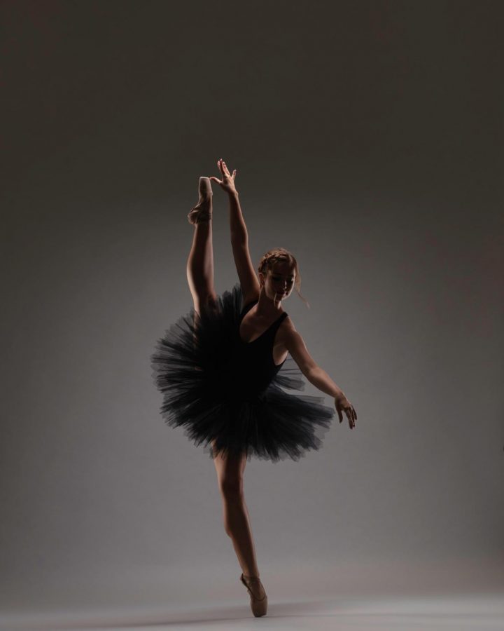 Student performing ballet